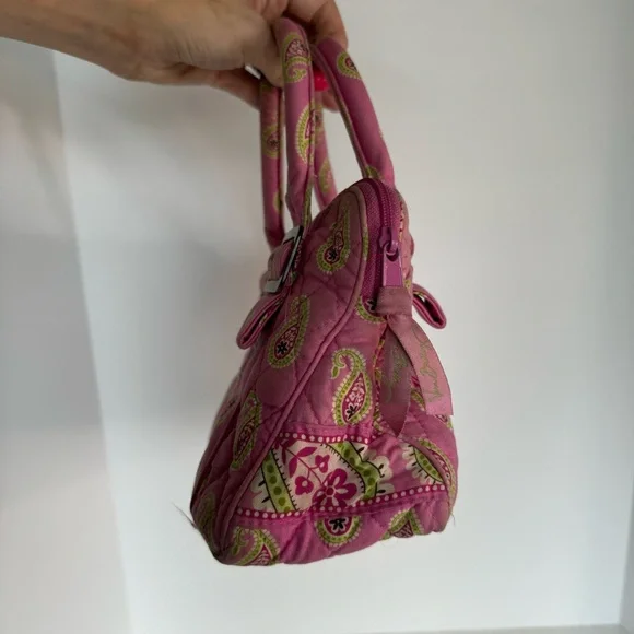 Vera Bradley Pink Top Handle Bag Purse Tote - Picture 2 of 10